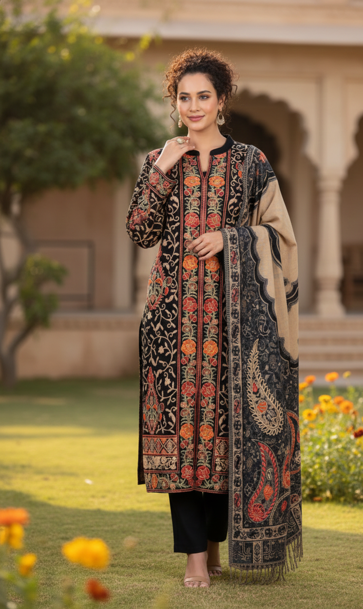 Kashmiri Embroidered Set